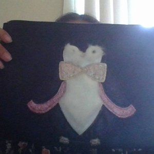 a leather purse.